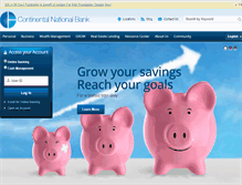 Tablet Screenshot of continentalbank.com